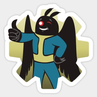 Radiation Suit Mothman Sticker